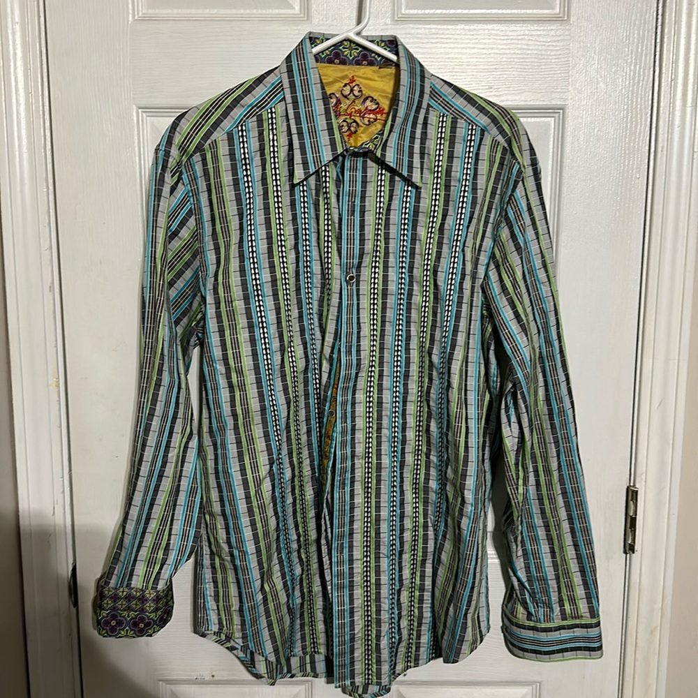 Robert Graham Long sleeved button down shirt